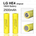 18650 LG He4 Rechargeable Lithium-Ion Battery 2500mAh/35A